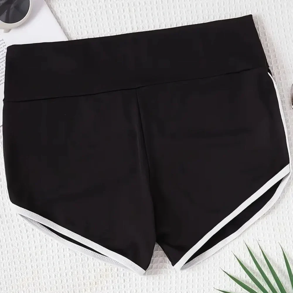 🆕Women'sHighWaistYogaShorts Black Size:Large didn’t comewithtags) ordered online - Picture 3 of 4